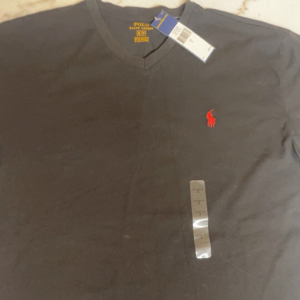 Polo by Ralph Lauren Men's black nwt new small V-Neck Shirt